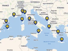 Mapa plavby