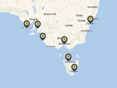 Mapa plavby