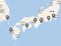 Mapa plavby