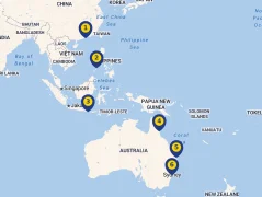 Mapa plavby